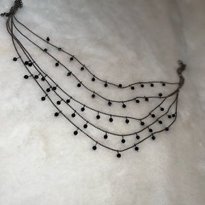 Black pearl necklace